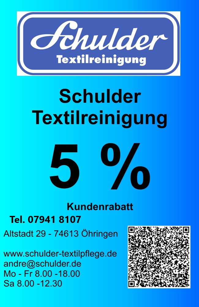 Aktuelle Textilreinigungsangebote-Kundenkarte Rabatt5%-Dauerangebote Rabattkarte